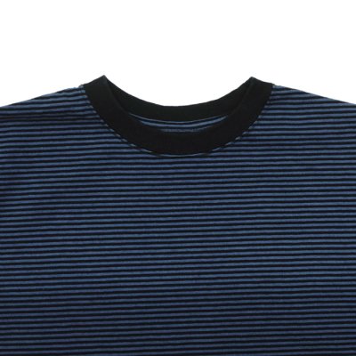 画像3: Good On（グッドオン）Mini Stripe Short Sleeve Crew Neck Tee（ミニストライプショートスリーブクルーネックTシャツ） / DEEP LAGOON（ディープラグーン）
