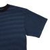 画像4: Good On（グッドオン）Mini Stripe Short Sleeve Crew Neck Tee（ミニストライプショートスリーブクルーネックTシャツ） / DEEP LAGOON（ディープラグーン） (4)