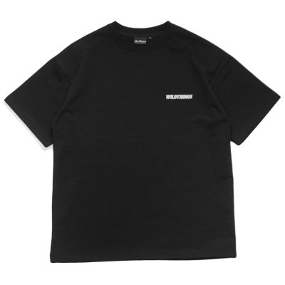 画像1: WILD THINGS（ワイルドシングス）TRAINING SWEAT S/S CREW（トレーニングスウェットSSクルーネック）/ Black（ブラック）