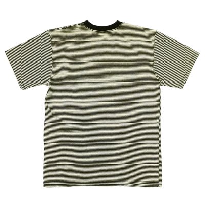 画像2: Good On（グッドオン）Mini Stripe Short Sleeve Crew Neck Tee（ミニストライプショートスリーブクルーネックTシャツ） / Lemon（レモン）