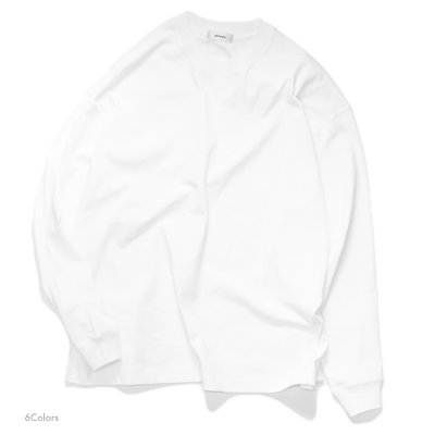 画像1: alvana（アルヴァナ）空紡 L/S TEE SHIRTS（空紡ロングスリーブTシャツ）/ 6Colors（全6色展開）