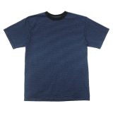 Good On（グッドオン）Mini Stripe Short Sleeve Crew Neck Tee（ミニストライプショートスリーブクルーネックTシャツ） / DEEP LAGOON（ディープラグーン）