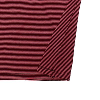 画像5: Good On（グッドオン）Mini Stripe Short Sleeve Crew Neck Tee（ミニストライプショートスリーブクルーネックTシャツ） / Flamingo（フラミンゴ）