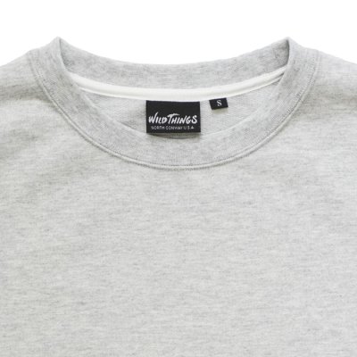 画像3: WILD THINGS（ワイルドシングス）TRAINING SWEAT S/S CREW（トレーニングスウェットSSクルーネック）/ Gray（グレー）
