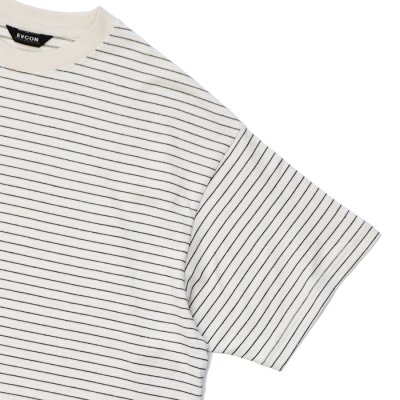 画像4: EVCON（エビコン）BORDER WIDE S/S TEE（ボーダーワイドショートスリーブTシャツ） / Ivory（アイボリー）
