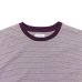 画像3: KAPTAIN SUNSHINE（キャプテンサンシャイン）Hard Twisted Stripe Jersey SS Tee（ハードツイステッドストライプジャージーショートスリーブTee）"HARD TWISTED COTTON BORDER JERSEY" / Grey Multi Stripe（グレーマルチストライプ） (3)