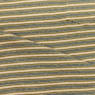 画像6: felco（フェルコ） S/S Crew Pocket Tee（S/SクルーポケットTシャツ）”OLD PAPER STRIPE" / Green Beige×Olive Stripe（グリーンベージュ×オリーブストライプ）