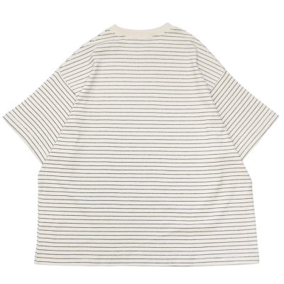 画像2: EVCON（エビコン）BORDER WIDE S/S TEE（ボーダーワイドショートスリーブTシャツ） / Ivory（アイボリー）