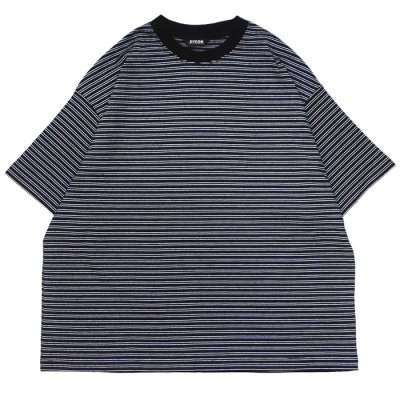 画像1: EVCON（エビコン）BORDER WIDE S/S TEE（ボーダーワイドショートスリーブTシャツ） / Black（ブラック）