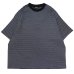 画像1: EVCON（エビコン）BORDER WIDE S/S TEE（ボーダーワイドショートスリーブTシャツ） / Black（ブラック） (1)