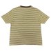 画像2: felco（フェルコ） S/S Crew Pocket Tee（S/SクルーポケットTシャツ）”OLD PAPER STRIPE" / Green Beige×Olive Stripe（グリーンベージュ×オリーブストライプ） (2)