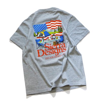 画像1: ※Exclusive※ SIERRA DESIGNS（シエラデザインズ）AMERICAN CAMPING STYLE T-SHIRT S/S（アメリカンキャンピングスタイルTシャツ） / Grey（グレー）