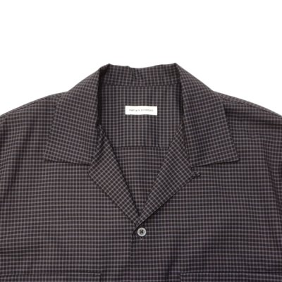 画像3: KAPTAIN SUNSHINE（キャプテンサンシャイン）Summer Wool Open Collar SS Shirt（サマーウールオープンカラーショートスリーブシャツ）/ Brown Plaid（ブラウンチェック）