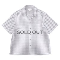 SERO（セロ）Dobby Omble SS Open Collar Shirt（ドビーオンブレショートスリーブオープンカラーシャツ） / Navy（ネイビー）