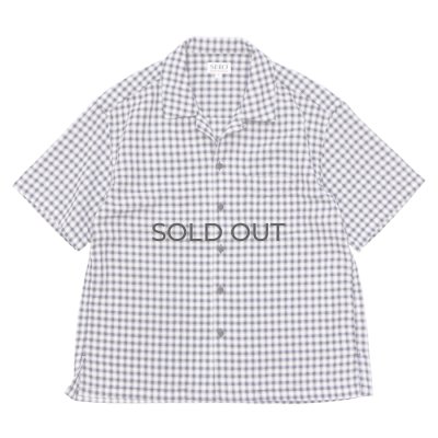 画像1: SERO（セロ）Dobby Omble SS Open Collar Shirt（ドビーオンブレショートスリーブオープンカラーシャツ） / Navy（ネイビー）