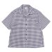 画像1: SERO（セロ）Dobby Omble SS Open Collar Shirt（ドビーオンブレショートスリーブオープンカラーシャツ） / Navy（ネイビー） (1)