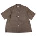 画像1: KAPTAIN SUNSHINE（キャプテンサンシャイン）Summer Wool Open Collar SS Shirt（サマーウールオープンカラーショートスリーブシャツ）/ Khaki Plaid（カーキチェック） (1)