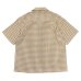 画像2: SERO（セロ）Dobby Omble SS Open Collar Shirt（ドビーオンブレショートスリーブオープンカラーシャツ） / Mustard（マスタード） (2)
