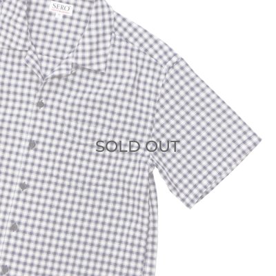 画像3: SERO（セロ）Dobby Omble SS Open Collar Shirt（ドビーオンブレショートスリーブオープンカラーシャツ） / Navy（ネイビー）