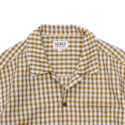 画像3: SERO（セロ）Dobby Omble SS Open Collar Shirt（ドビーオンブレショートスリーブオープンカラーシャツ） / Mustard（マスタード）