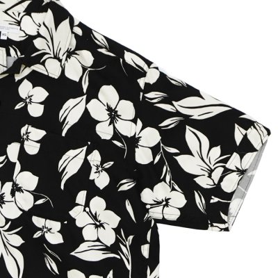 画像4: ENGINEERED GARMENTS（エンジニアードガーメンツ）Camp Shirt （キャンプシャツ）"Natural Tencel Floral" / Black（ブラック）