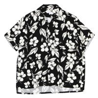 ENGINEERED GARMENTS（エンジニアードガーメンツ）Camp Shirt （キャンプシャツ）"Natural Tencel Floral" / Black（ブラック）