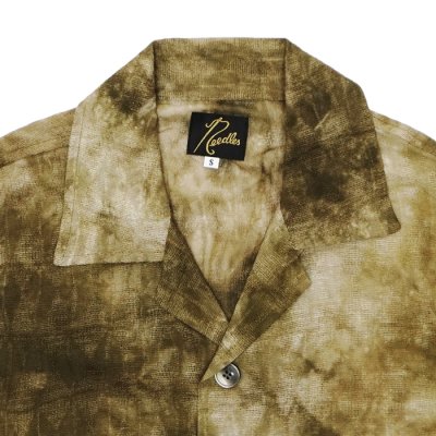 画像3: NEEDLES（ニードルズ）Cabana Shirt（カバナシャツ）"Mesh Jacquard Uneven Dye" / Brown（ブラウン）
