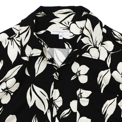 画像3: ENGINEERED GARMENTS（エンジニアードガーメンツ）Camp Shirt （キャンプシャツ）"Natural Tencel Floral" / Black（ブラック）