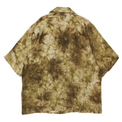 画像2: NEEDLES（ニードルズ）Cabana Shirt（カバナシャツ）"Mesh Jacquard Uneven Dye" / Brown（ブラウン）