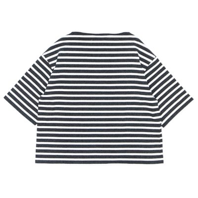 画像2: SAINT JAMES（セントジェームス）TEE LOOSE（五分袖ドロップショルダー）"Women” / ACIRE×NEIGE（杢チャコール×ホワイト）