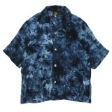 NEEDLES（ニードルズ）Cabana Shirt（カバナシャツ）"Mesh Jacquard Uneven Dye" / Charcoal（チャコール）
