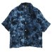 画像1: NEEDLES（ニードルズ）Cabana Shirt（カバナシャツ）"Mesh Jacquard Uneven Dye" / Charcoal（チャコール） (1)