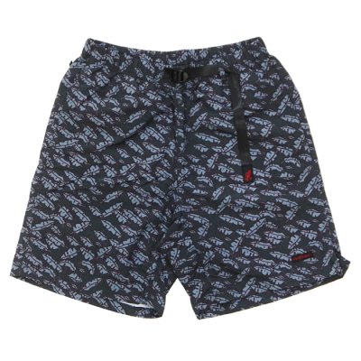 画像2: Gramicci（グラミチ）NYLON PACKABLE G-SHORT（ナイロンパッカブルGショーツ）"Recycle Nylon Print" / Navy Leaf（ネイビーリーフ）・Brown Leaf（ブラウンリーフ）