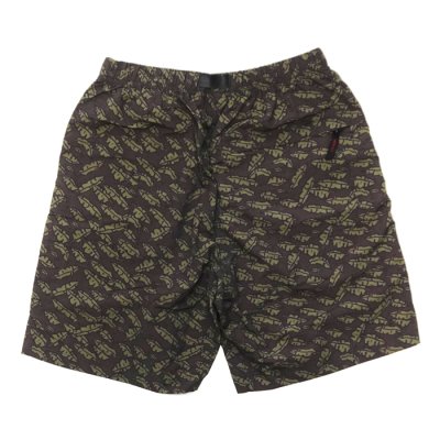 画像4: Gramicci（グラミチ）NYLON PACKABLE G-SHORT（ナイロンパッカブルGショーツ）"Recycle Nylon Print" / Navy Leaf（ネイビーリーフ）・Brown Leaf（ブラウンリーフ）