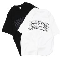blurhms ROOTSTOCK（ブラームスルーツストック） Print Tee STANDARD（プリントTシャツ"スタンダード"）"RAREGOOVE" / White×White（ホワイト×ホワイト）・Ink Black×Ink Black（インクブラック×インクブラック）