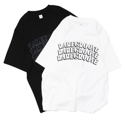 画像1: blurhms ROOTSTOCK（ブラームスルーツストック） Print Tee STANDARD（プリントTシャツ"スタンダード"）"RAREGOOVE" / White×White（ホワイト×ホワイト）・Ink Black×Ink Black（インクブラック×インクブラック）