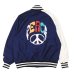 画像2: NEEDLES（ニードルズ）Stadium Jacket（スタジアムジャケット）"Poly Shantung" / Navy（ネイビー） (2)