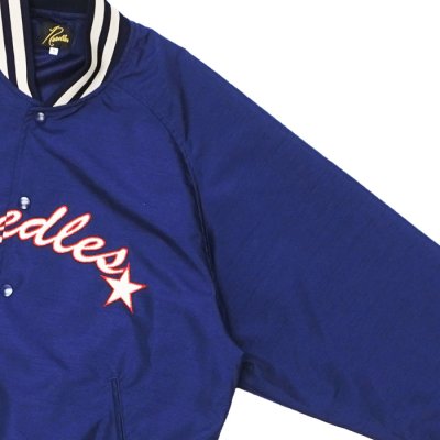 画像5: NEEDLES（ニードルズ）Stadium Jacket（スタジアムジャケット）"Poly Shantung" / Navy（ネイビー）