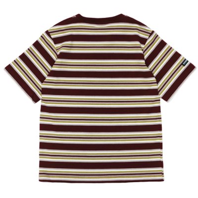 画像2: BARBARIAN（バーバリアン）Light Weight Crew Neck Shirt S/S（ライトウェイトクルーネックシャツS/S） / Maroon×Grey×Ivory×Olive（マルーン×グレー×アイボリー×オリーブ）