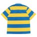 画像2: BARBARIAN（バーバリアン）Light Weight Rugby Collar Shirt S/S（ライトウェイト ラグビーカラーシャツS/S） / Gold×Cyan（ゴールド×シアン） (2)