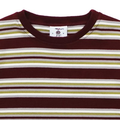 画像3: BARBARIAN（バーバリアン）Light Weight Crew Neck Shirt S/S（ライトウェイトクルーネックシャツS/S） / Maroon×Grey×Ivory×Olive（マルーン×グレー×アイボリー×オリーブ）