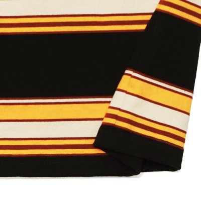 画像5: BARBARIAN（バーバリアン）Light Weight Rugby Collar Shirt S/S（ライトウェイト ラグビーカラーシャツS/S） / RUST×U,GOLD×Tangerine×Brown（ラスト×ゴールド×タンジェリン×ブラウン）