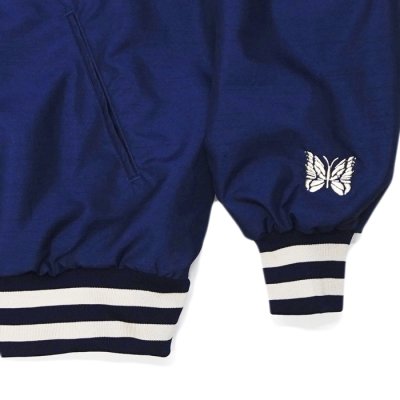 画像6: NEEDLES（ニードルズ）Stadium Jacket（スタジアムジャケット）"Poly Shantung" / Navy（ネイビー）