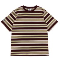 BARBARIAN（バーバリアン）Light Weight Crew Neck Shirt S/S（ライトウェイトクルーネックシャツS/S） / Maroon×Grey×Ivory×Olive（マルーン×グレー×アイボリー×オリーブ）