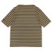 画像2: SAINT JAMES（セントジェームス）OUESSANT SHORT SLEEVE（ウエッソンショートスリーブ）"BORDER" / HAMAC×NOIR（ダークベージュ×ブラック） (2)