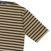 画像4: SAINT JAMES（セントジェームス）OUESSANT SHORT SLEEVE（ウエッソンショートスリーブ）"BORDER" / HAMAC×NOIR（ダークベージュ×ブラック） (4)