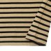 画像5: SAINT JAMES（セントジェームス）OUESSANT SHORT SLEEVE（ウエッソンショートスリーブ）"BORDER" / HAMAC×NOIR（ダークベージュ×ブラック） (5)