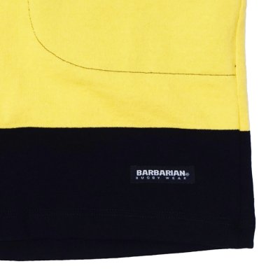 画像7: BARBARIAN（バーバリアン） Heavy Weight Knit Short Pants（ヘビーウェイトニットショートパンツ） / Navy Solid（ネイビーソリッド）・Navy×Yellow（ネイビー×イエロー）