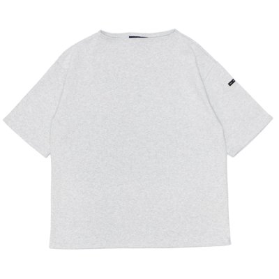 画像1: SAINT JAMES（セントジェームス）TEE LOOSE（五分袖ドロップショルダー）"SOLID" / GRIS CL（杢ライトグレー）