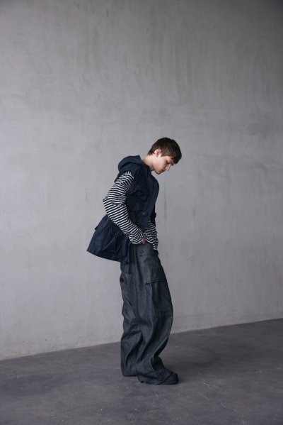 画像12: MODMNT（モドメント）PHOTGRAPHER JKT（フォトグラファージャケット）"VENTONE・後染めOX" / Navy（ネイビー）